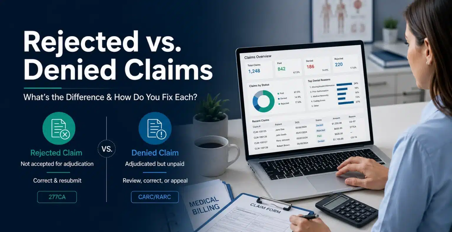 Rejected vs. Denied Medical Claims